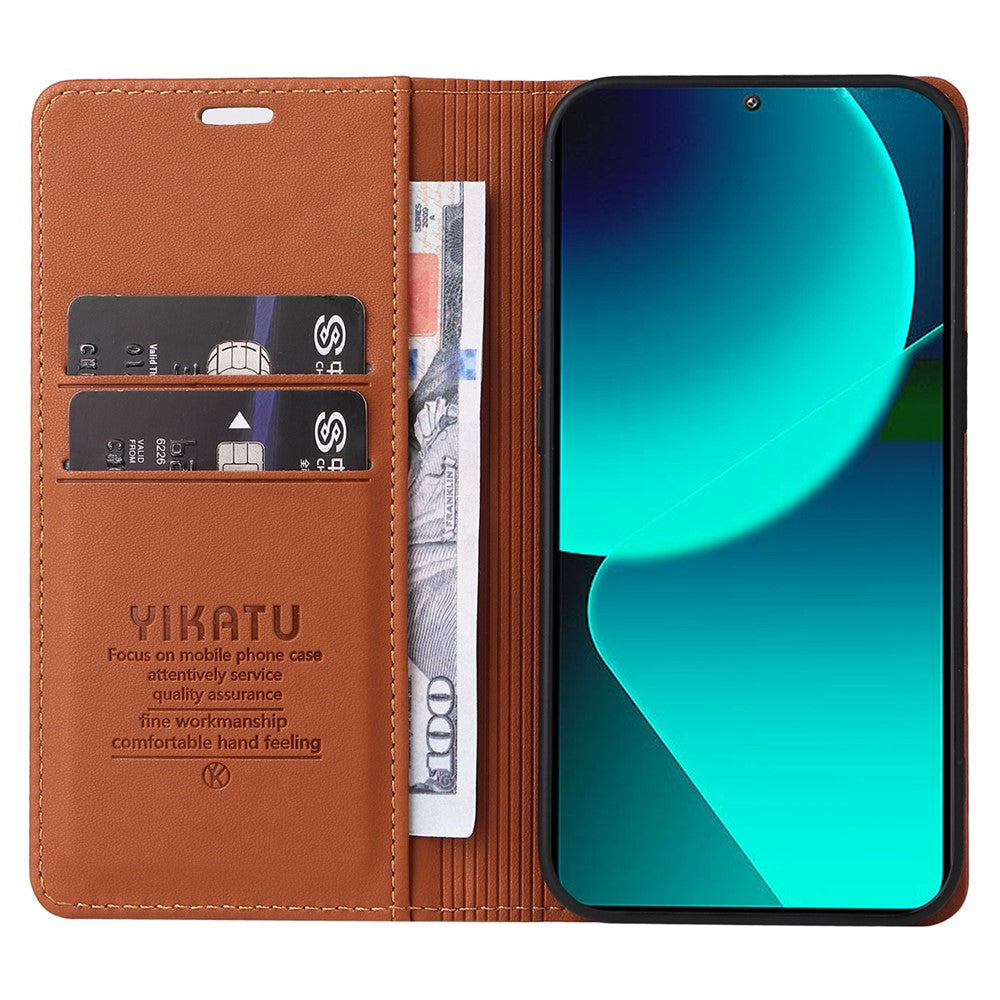 YIKATU YK-001 För Xiaomi 13T / 13T Pro / Redmi K60 Ultra Plånboksfodral Läderfodral för mobil