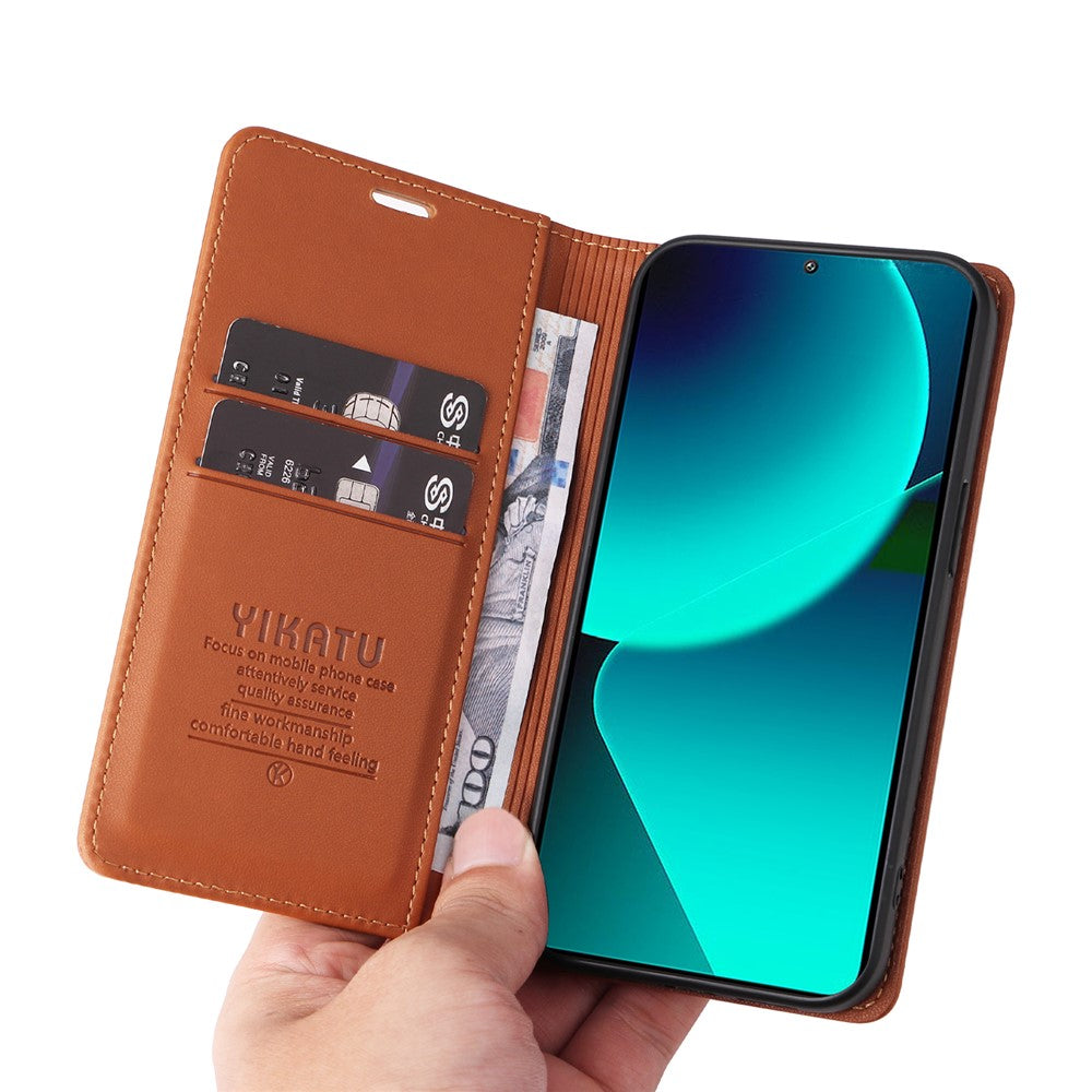 YIKATU YK-001 För Xiaomi 13T / 13T Pro / Redmi K60 Ultra Plånboksfodral Läderfodral för mobil