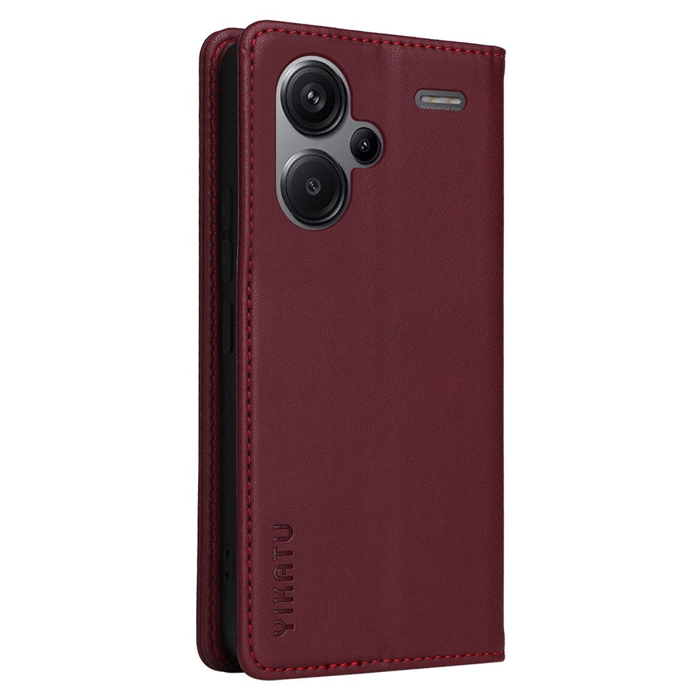 YIKATU YK-001 For Xiaomi Redmi Note 13 Pro+ 5G Case Magnetic Closing Leather Phone Cover