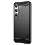 MOFI JK TPU Series-1 För Samsung Galaxy S24 Slim-Fit Skal Med Kolfiberstruktur TPU Mobilskal