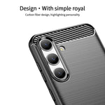 MOFI JK TPU Series-1 För Samsung Galaxy S24 Slim-Fit Skal Med Kolfiberstruktur TPU Mobilskal
