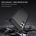 MOFI JK TPU Series-1 För Samsung Galaxy S24 Slim-Fit Skal Med Kolfiberstruktur TPU Mobilskal