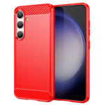 MOFI JK TPU Series-1 För Samsung Galaxy S24 Slim-Fit Skal Med Kolfiberstruktur TPU Mobilskal