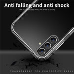 MOFI For Samsung Galaxy S24+ Case Slim-Fit Cover Transparent TPU Phone Shell