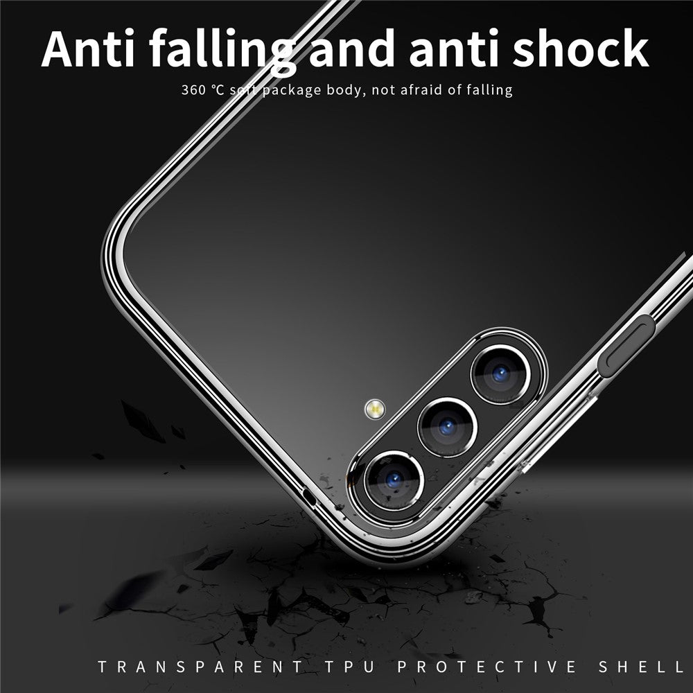 MOFI For Samsung Galaxy S24+ Case Slim-Fit Cover Transparent TPU Phone Shell