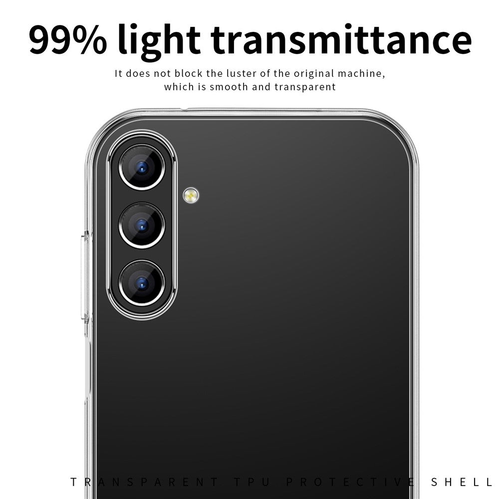 MOFI For Samsung Galaxy S24+ Case Slim-Fit Cover Transparent TPU Phone Shell