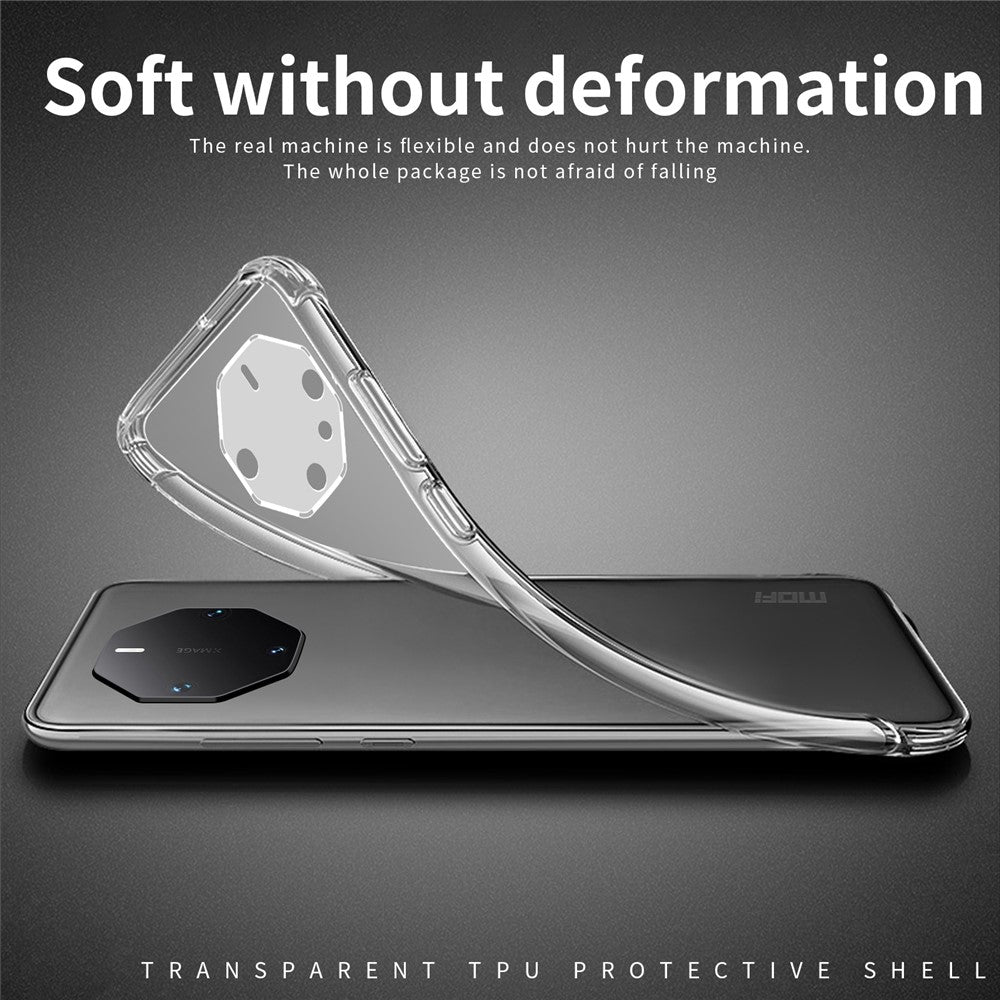 MOFI För Huawei Mate 60 RS Ultimate Skal HD Transparent mobilskal TPU mobilskal