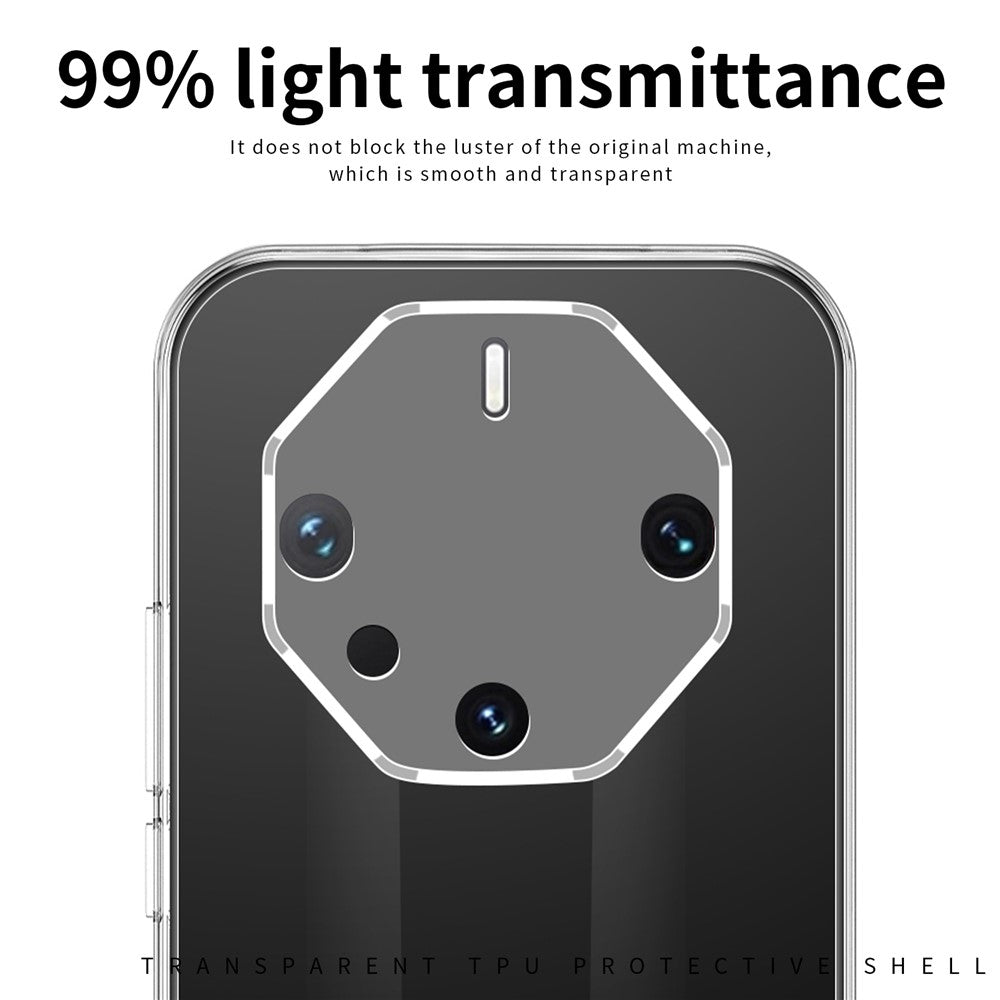 MOFI För Huawei Mate 60 RS Ultimate Skal HD Transparent mobilskal TPU mobilskal