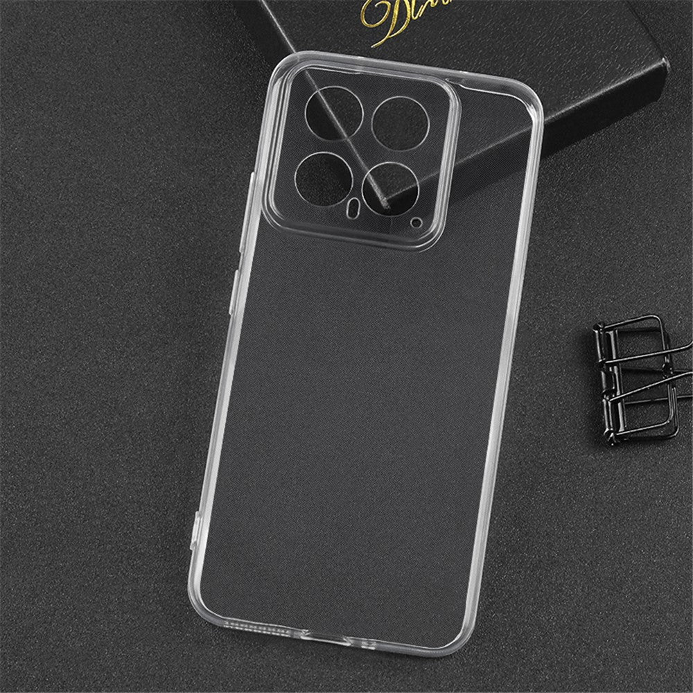 Xiaomi 14-skal TPU-mobilskydd HD Clear Cell Phone Shell (Exakt bakre linsutskärning)