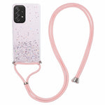 AW-serien til Samsung Galaxy A52 4G / A52s 5G / A52 5G, glitter-epoxy-TPU-mobilskal med snor