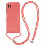 For Samsung Galaxy A22 5G (EU Version) Case Camera Protection TPU Phone Cover with Lanyard
