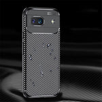 Til Google Pixel 8a Cover TPU Kulfiber Tekstur Stødsikkert Telefoncover