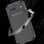 Til Google Pixel 8a Cover TPU Kulfiber Tekstur Stødsikkert Telefoncover
