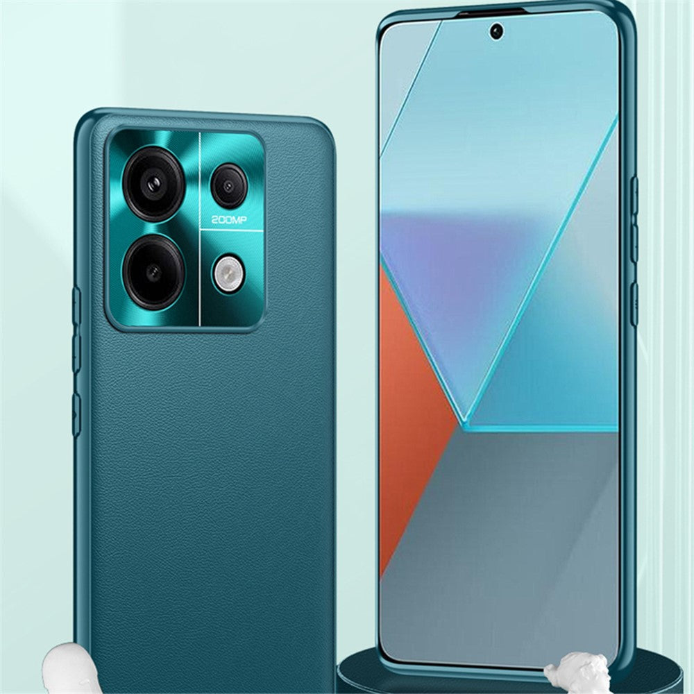 Xiaomi Redmi Note 13 Pro+ 5G-skal PU-läder+TPU+PC fallskyddande mobilskal