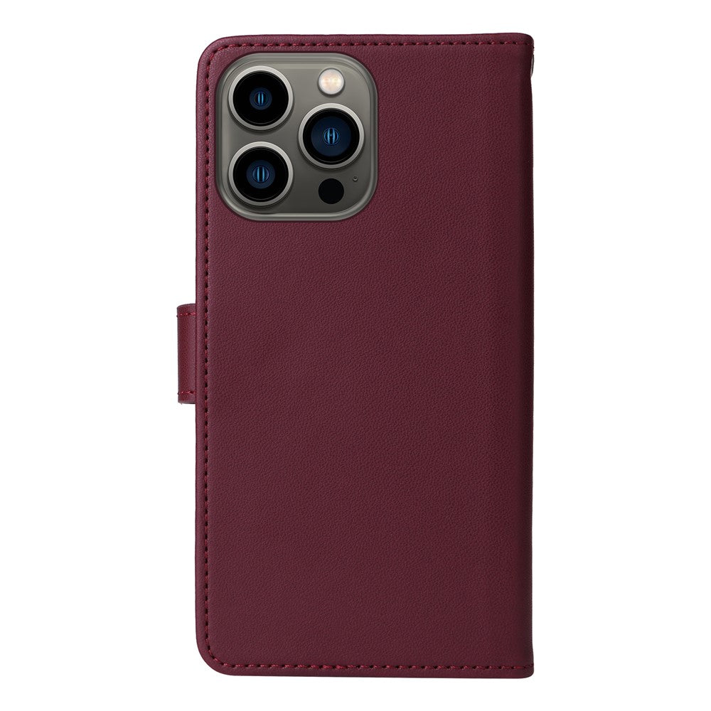 For iPhone 13 Pro Max Magnetic Case BETOPNICE Detachable PU Leather Phone Cover with Strap