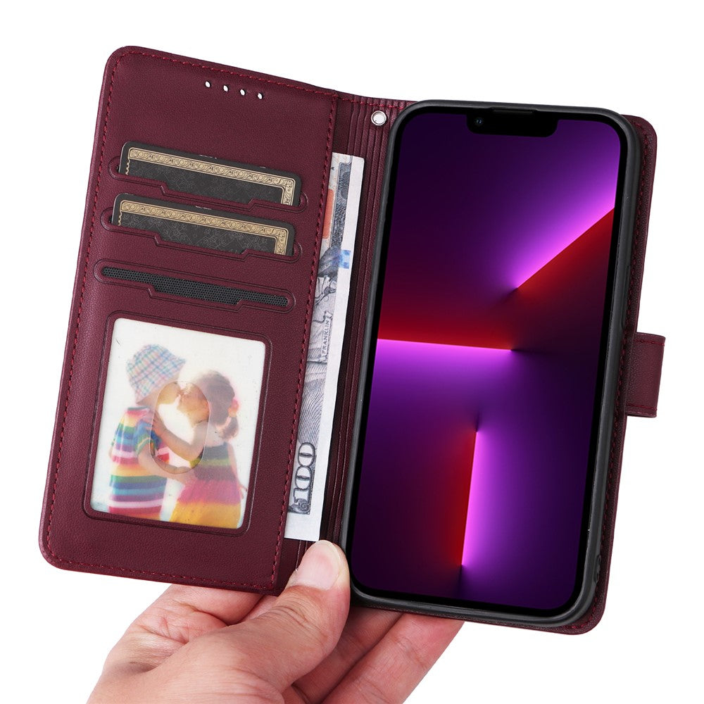 For iPhone 13 Pro Max Magnetic Case BETOPNICE Detachable PU Leather Phone Cover with Strap