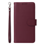 For iPhone 13 Pro Max Magnetic Case BETOPNICE Detachable PU Leather Phone Cover with Strap
