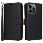 For iPhone 13 Pro Max Magnetic Case BETOPNICE Detachable PU Leather Phone Cover with Strap