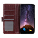 For Xiaomi 14 Case Crazy Horse Texture Phone Cover Magnetic Clasp PU Leather Wallet Shell