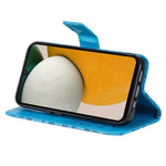 Til Samsung Galaxy A15 5G Telefoncover, Solsikke Præget Læderpung Standcover med Rem