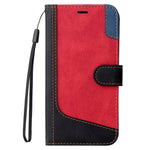 For Xiaomi 13T Pro / 13T / Redmi K60 Ultra Case Three-color Splicing Leather Wallet Cover Stand Phone Shell with Strap
