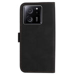 For Xiaomi 13T Pro / 13T / Redmi K60 Ultra Case Three-color Splicing Leather Wallet Cover Stand Phone Shell with Strap