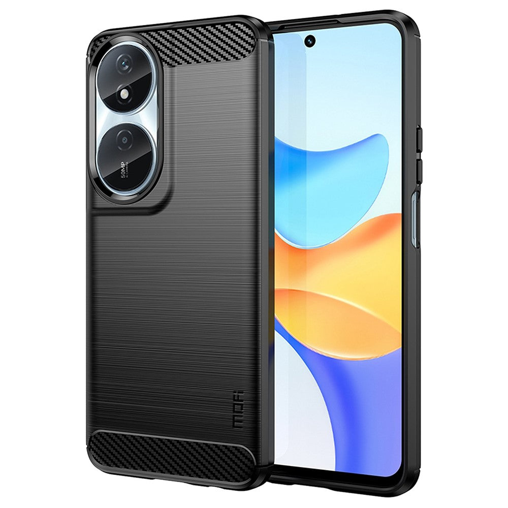 MOFI JK TPU Series-1 För Honor Play 50 Plus 5G Kolfiberstruktur Slim-Fit Skal TPU Mobilmobilskydd