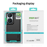 MOFI JK TPU Series-1 För Honor Play 50 Plus 5G Kolfiberstruktur Slim-Fit Skal TPU Mobilmobilskydd