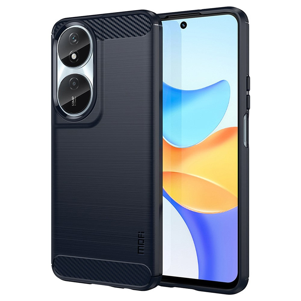 MOFI JK TPU Series-1 För Honor Play 50 Plus 5G Kolfiberstruktur Slim-Fit Skal TPU Mobilmobilskydd