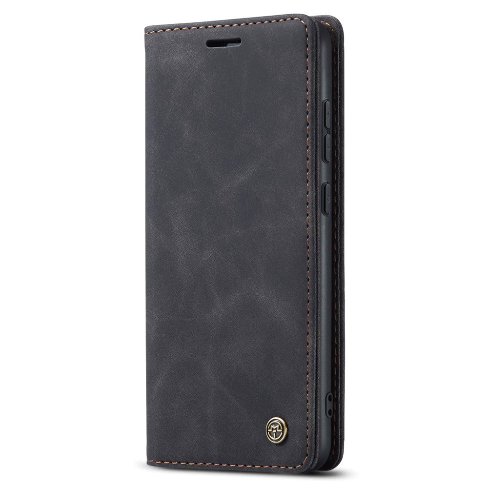 CASEME 013-serien för Samsung Galaxy S23 FE-skal i PU-läder, stativ, folio-fodral