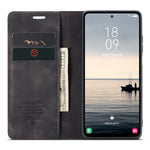 CASEME 013-serien för Samsung Galaxy S23 FE-skal i PU-läder, stativ, folio-fodral