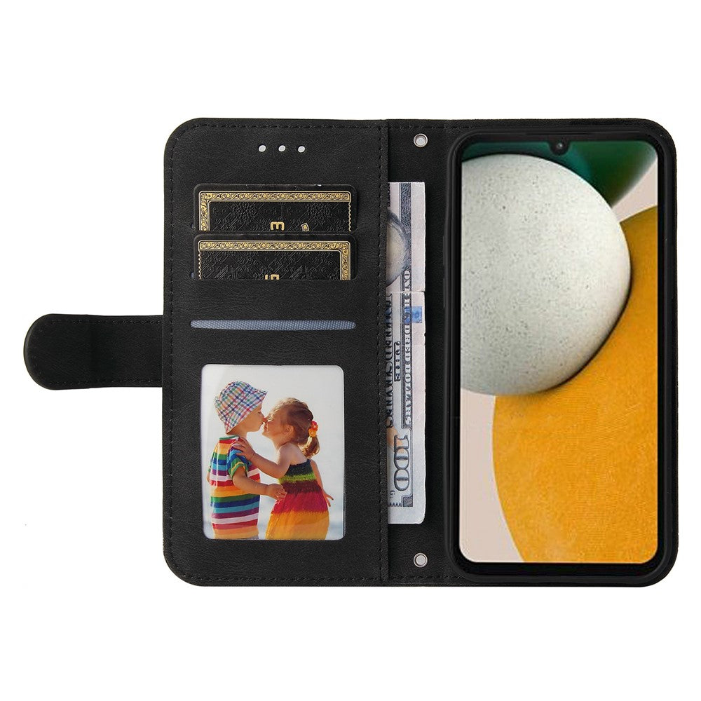 For Samsung Galaxy A15 5G Leather Wallet Cases Skin Touch Phone Cover Stand with Strap