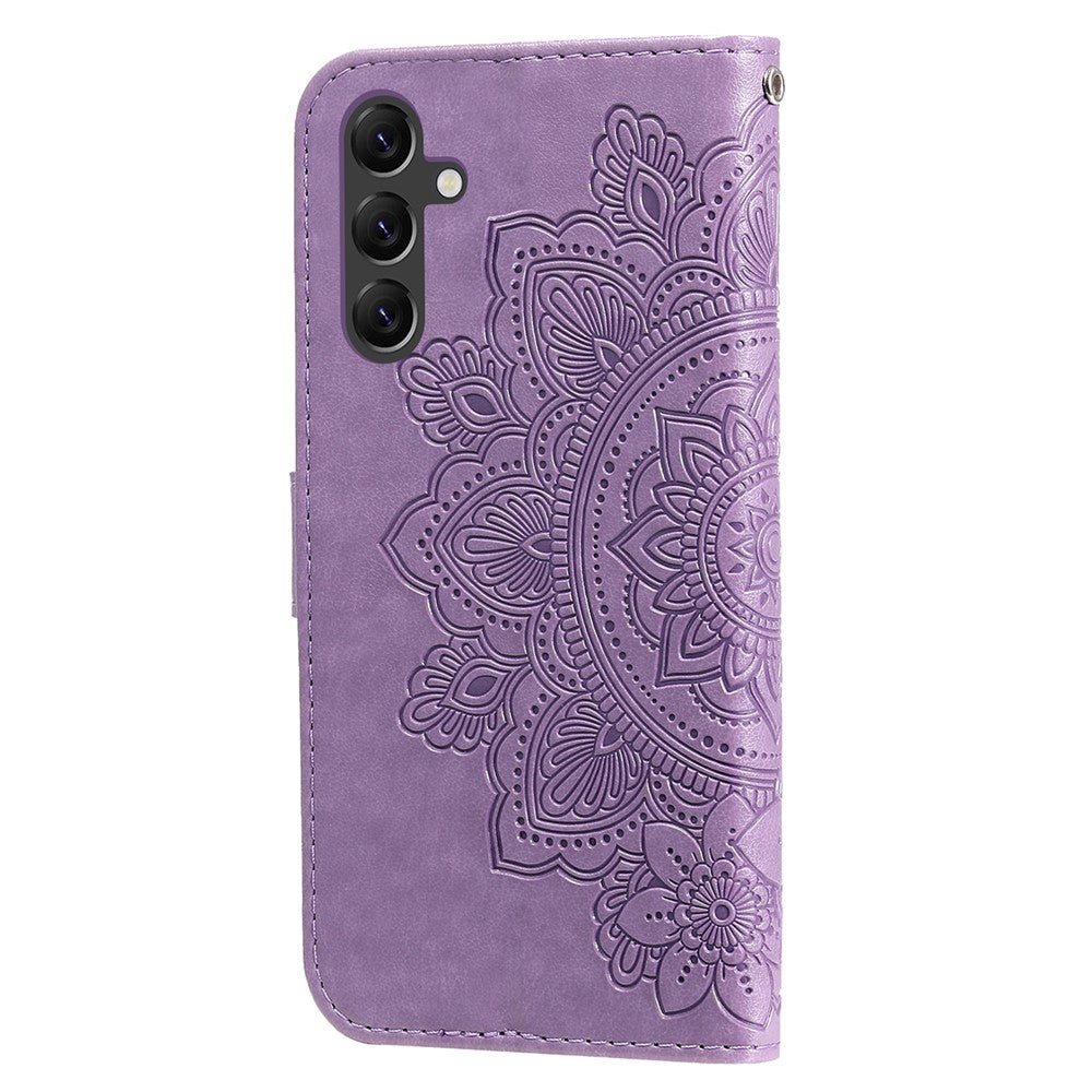 For Samsung Galaxy A15 5G Case Floral Pattern PU Leather Wallet Stand Phone Cover