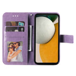 For Samsung Galaxy A15 5G Case Floral Pattern PU Leather Wallet Stand Phone Cover
