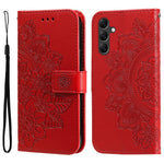 For Samsung Galaxy A15 5G Case Floral Pattern PU Leather Wallet Stand Phone Cover