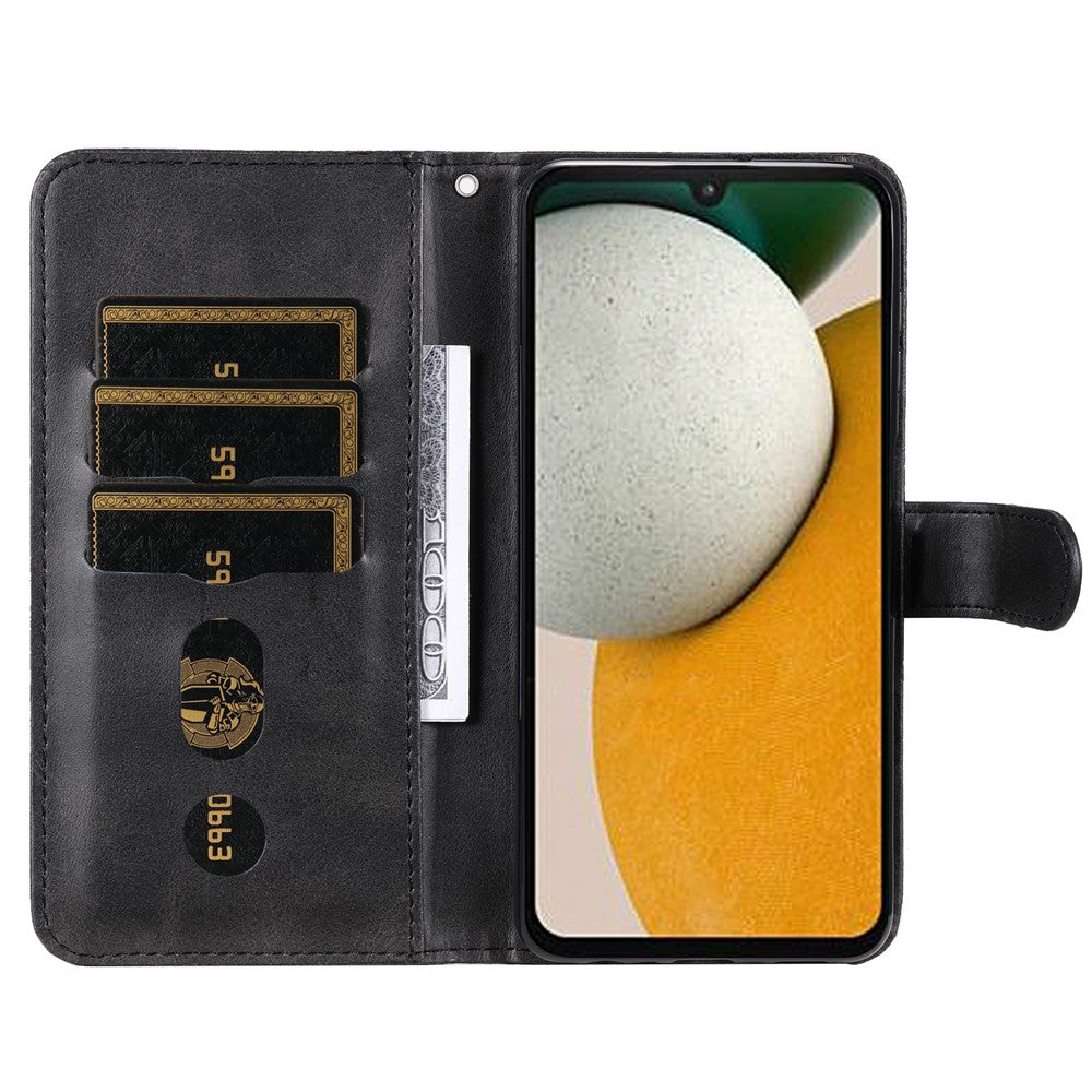For Samsung Galaxy A15 4G Case Zipper Pocket Wallet PU Leather Phone Cover