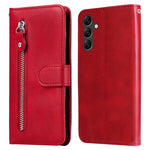 For Samsung Galaxy A15 4G Case Zipper Pocket Wallet PU Leather Phone Cover