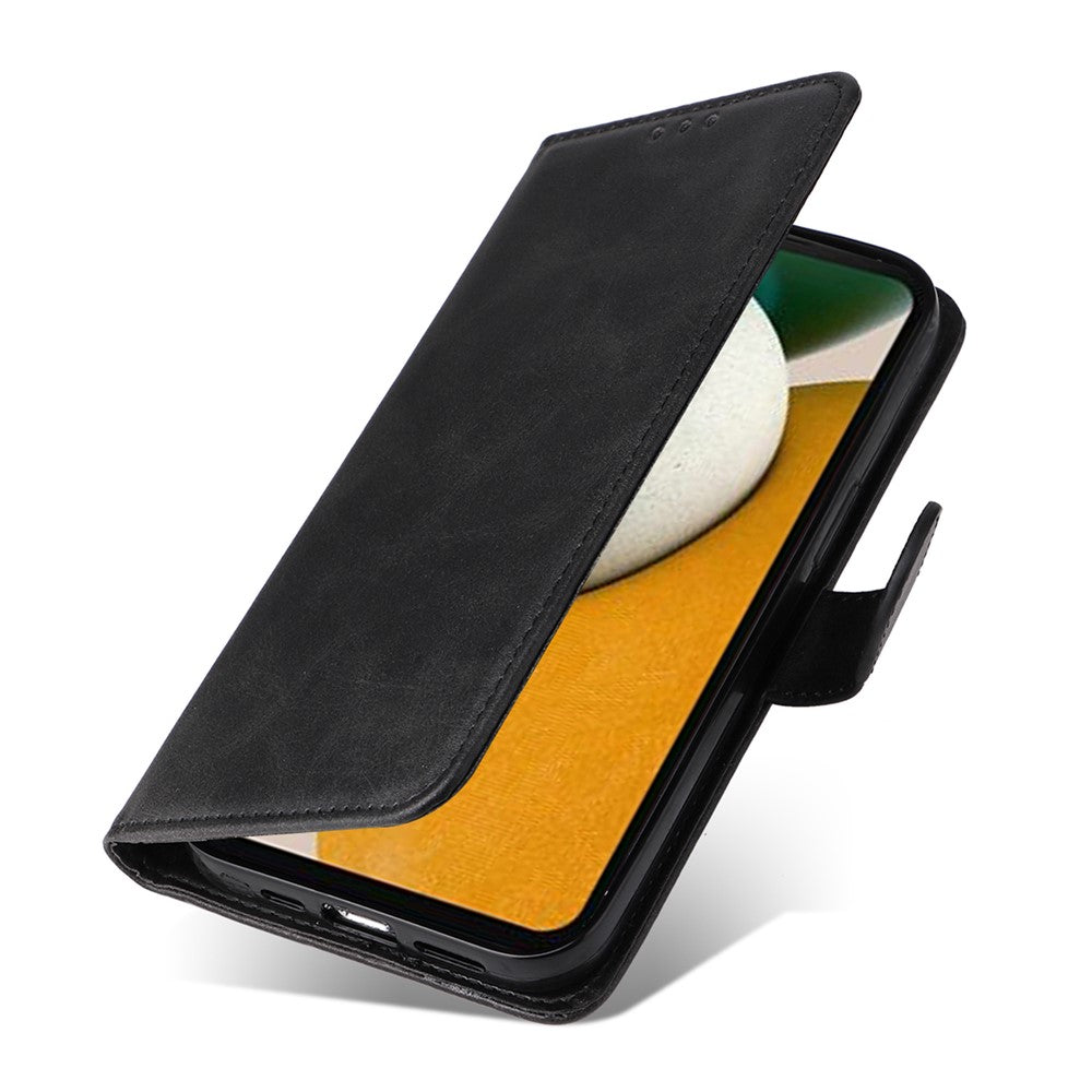 For Samsung Galaxy A15 5G Case Shockproof Phone Shell Calf Texture Leather Wallet Phone Cover