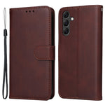 For Samsung Galaxy A15 5G Case Shockproof Phone Shell Calf Texture Leather Wallet Phone Cover