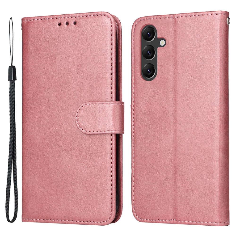 For Samsung Galaxy A15 5G Case Shockproof Phone Shell Calf Texture Leather Wallet Phone Cover