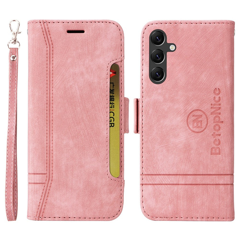 BETOPNICE 001 Stand PU Leather Phone Shell for Samsung Galaxy A15 5G Case Folding Wallet Phone Cover