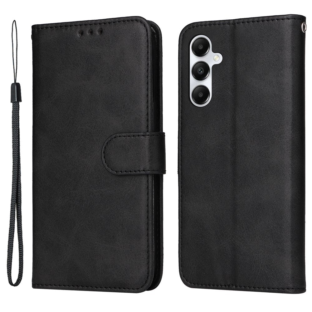 For Samsung Galaxy A05s 4G Case Calf Texture Leather Wallet Phone Stand Cover