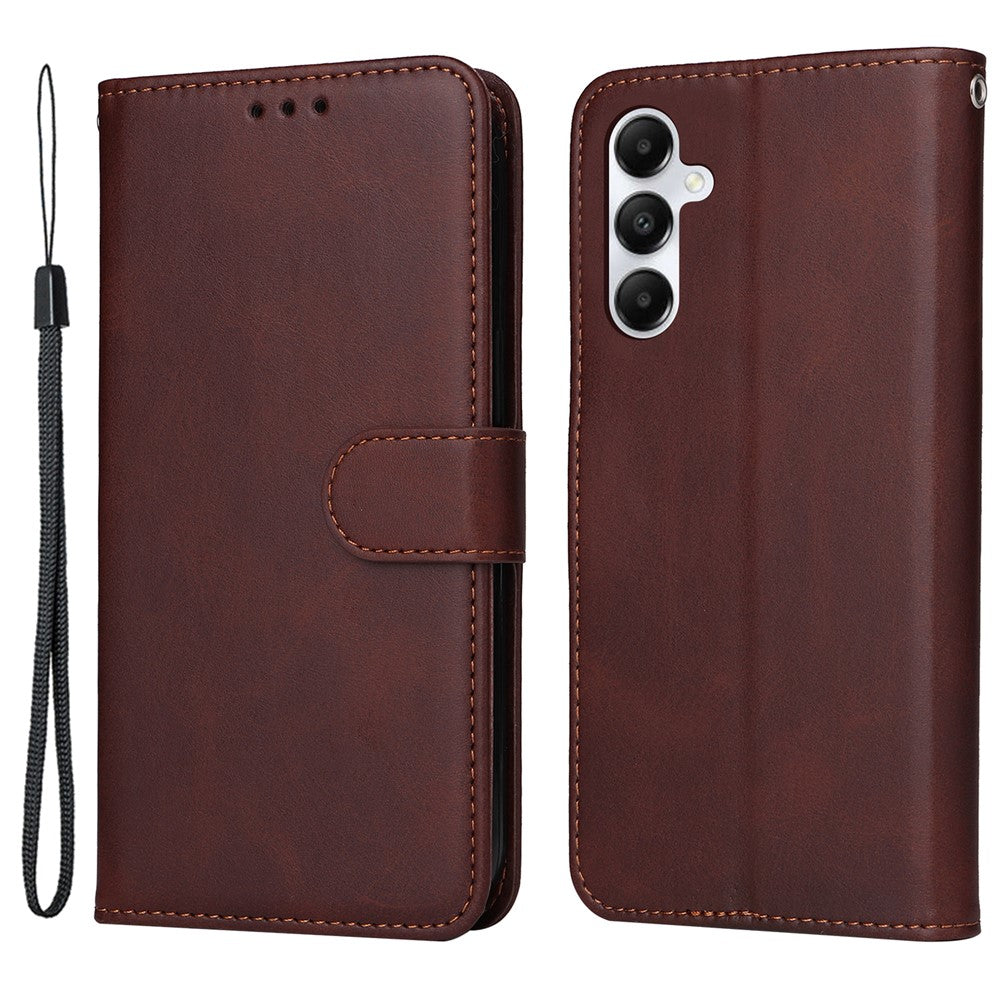 For Samsung Galaxy A05s 4G Case Calf Texture Leather Wallet Phone Stand Cover