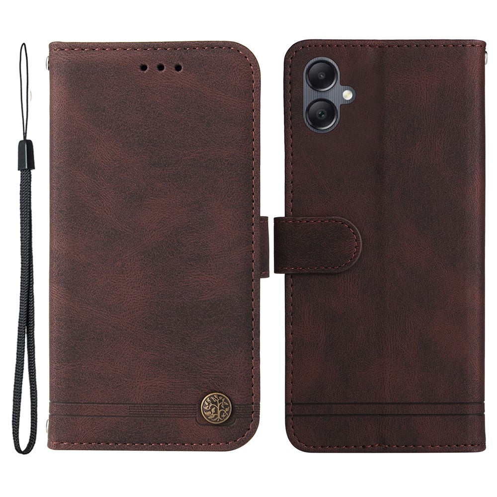 For Samsung Galaxy A05 4G Leather Wallet Cases Skin Touch Phone Cover Stand with Strap