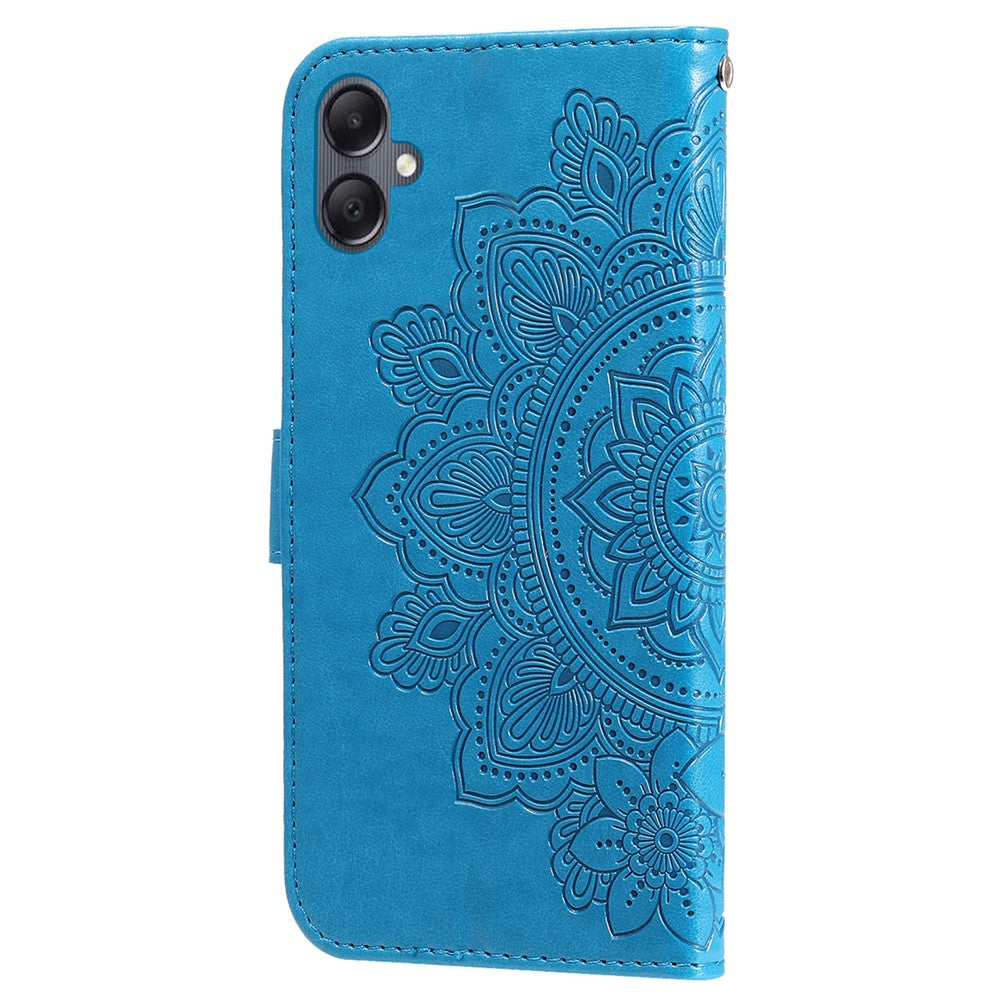 For Samsung Galaxy A05 4G Case Floral Pattern PU Leather Wallet Stand Phone Cover