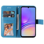 For Samsung Galaxy A05 4G Case Floral Pattern PU Leather Wallet Stand Phone Cover
