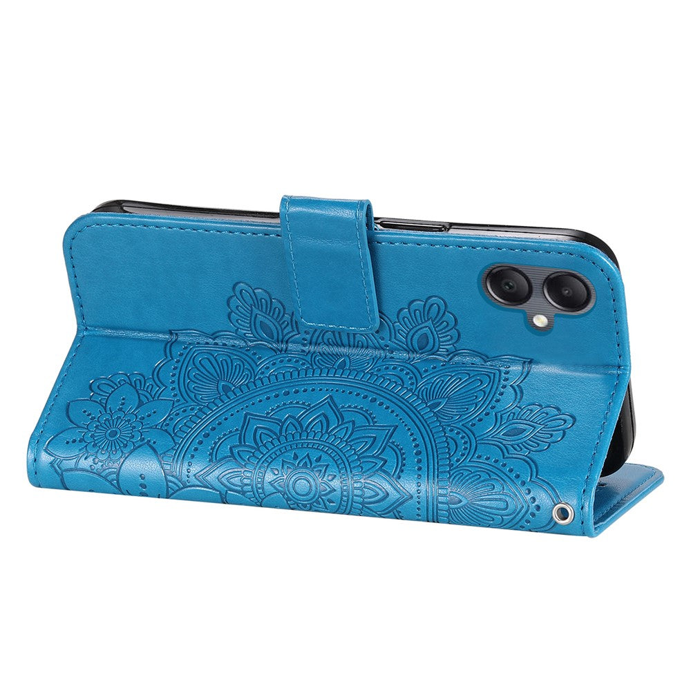 For Samsung Galaxy A05 4G Case Floral Pattern PU Leather Wallet Stand Phone Cover