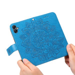 For Samsung Galaxy A05 4G Case Floral Pattern PU Leather Wallet Stand Phone Cover