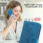 For Samsung Galaxy A05 4G Case Floral Pattern PU Leather Wallet Stand Phone Cover