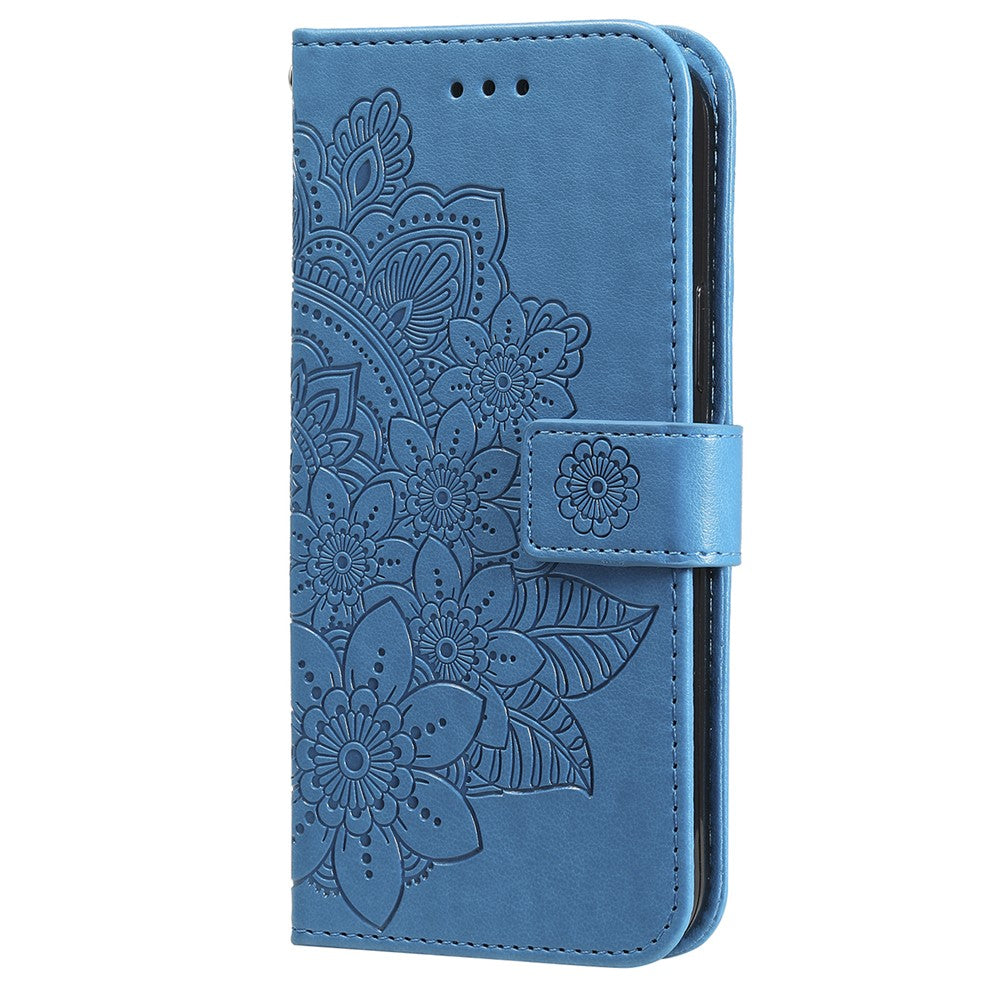 For Samsung Galaxy A05 4G Case Floral Pattern PU Leather Wallet Stand Phone Cover